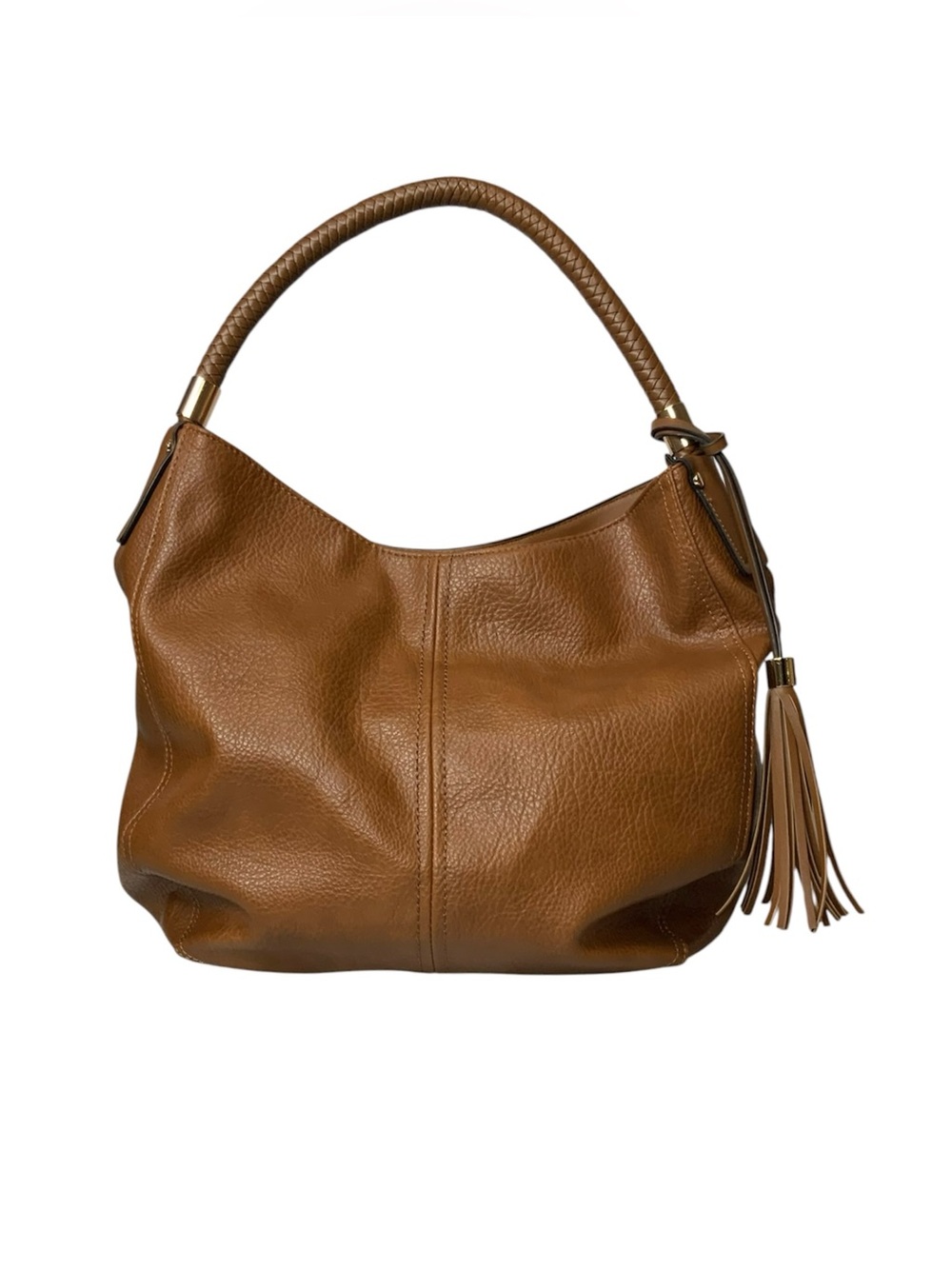 Cognac Hobo Shoulder Bag